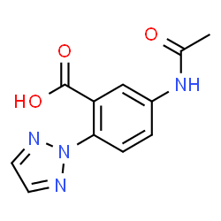 5-acetamido-2-(triazol-2-yl)benzoic acid Structure