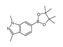 1,3-dimethyl-6-(4,4,5,5-tetramethyl-1,3,2-dioxaborolan-2-yl)-1H-indazole Structure