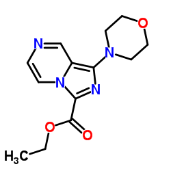 Ethyl 1-(4-morpholinyl)imidazo[1,5-a]pyrazine-3-carboxylate结构式