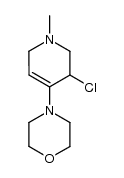 4-(3-chloro-1,2,3,6-tetrahydro-1-methyl-4-pyridyl)-morpholine结构式