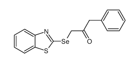 2-(3-phenylacetylmethylseleno)benzothiazole Structure