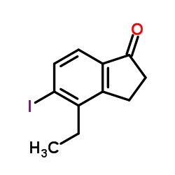 4-Ethyl-5-iodo-1-indanone结构式