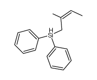 1-(diphenylsilyl)-2-methylbut-2-ene Structure