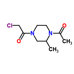 1-(4-Acetyl-3-methyl-1-piperazinyl)-2-chloroethanone Structure