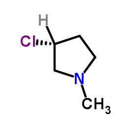(3R)-3-Chloro-1-methylpyrrolidine Structure