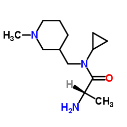 N-Cyclopropyl-N-[(1-methyl-3-piperidinyl)methyl]alaninamide Structure