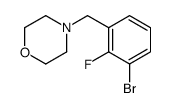 1-Bromo-2-fluoro-3-(Morpholinomethyl)benzene结构式