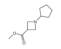 1-环戊基氮杂丁烷-3-羧酸甲酯结构式
