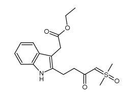 ethyl (2-[4-[dimethyl(oxido)-λ4-sulfanylidene]-3-oxobutyl]-1H-indol-3-yl)acetate Structure