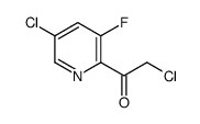 2-chloro-1-(5-chloro-3-fluoropyridin-2-yl)ethanone structure