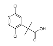 2-(3,6-dichloropyridazin-4-yl)-2-methylpropionic acid结构式