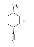 cis-4-Aminocyclohexanecarbonitrile hydrochloride Structure