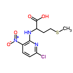 N-(6-Chloro-3-nitro-2-pyridinyl)methionine结构式