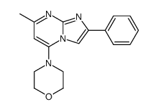 7-methyl-5-morpholin-4-yl-2-phenyl-imidazo[1,2-a]pyrimidine Structure