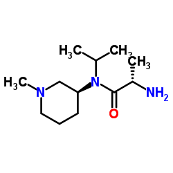 N-Isopropyl-N-[(3S)-1-methyl-3-piperidinyl]-L-alaninamide Structure