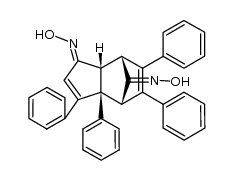 (+/-)-1.8-bis-hydroxyimino-3.3ar.5.6-tetraphenyl-(7acH)-3a.4.7.7a-tetrahydro-4c.7c-methano-indene结构式