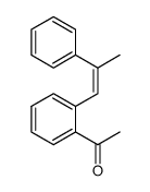 1-[2-(2-phenylprop-1-en-1-yl)phenyl]ethanone Structure