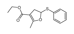 ethyl 5-methyl-2-phenylsulfanyl-2,3-dihydrofuran-4-carboxylate Structure