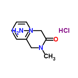 N-Methyl-N-(2-pyridinylmethyl)glycinamide hydrochloride (1:1)结构式