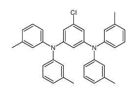 5-chloro-1-N,1-N,3-N,3-N-tetrakis(3-methylphenyl)benzene-1,3-diamine结构式