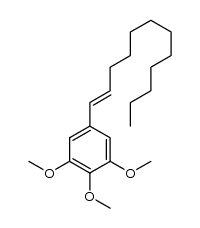 (E)-5-(dodec-1-en-1-yl)-1,2,3-trimethoxybenzene结构式