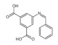 5-(benzylideneamino)benzene-1,3-dicarboxylic acid结构式
