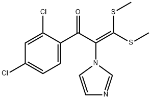 2-Propen-1-one,1-(2,4-dichlorophenyl)-2-(1H-imidazol-1-yl)-3,3-bis(methylthio)- picture