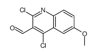 2,4-Dichloro-6-methoxy-3-quinolinecarboxaldehyde Structure