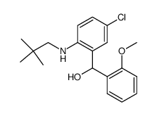 {5-chloro-2-[(2,2-dimethylpropyl)amino]phenyl}-(2-methoxyphenyl)methanol结构式