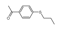 1-(4-propylsulfanyl-phenyl)-ethanone结构式