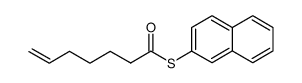 S-Naphthalen-2-yl 6-heptenethioate Structure