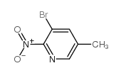 3-溴-5-甲基-2-硝基吡啶结构式