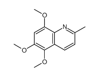 5,6,8-trimethoxy-2-methylquinoline结构式