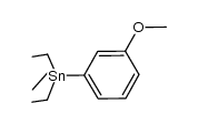 m-methoxyphenyl-triethyltin结构式