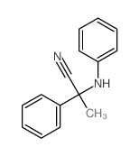 2-anilino-2-phenyl-propanenitrile structure