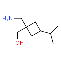 Cyclobutanemethanol, 1-(aminomethyl)-3-(1-methylethyl)- (9CI)结构式