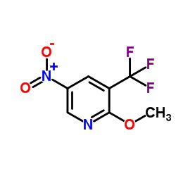 2-Methoxy-5-nitro-3-(trifluoromethyl)pyridine Structure