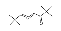 2,2,7,7-Tetramethyl-4,5-octadien-3-one结构式