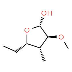 2-Furanol,5-ethyltetrahydro-3-methoxy-4-methyl-,(2alpha,3beta,4alpha,5alpha)-(9CI) Structure