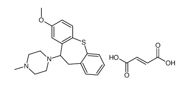 (Z)-but-2-enedioic acid,1-(3-methoxy-5,6-dihydrobenzo[b][1]benzothiepin-5-yl)-4-methylpiperazine结构式