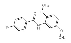 n-(2,5-dimethoxyphenyl)-4-fluorobenzamide结构式