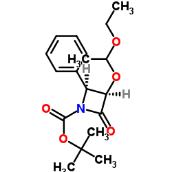 (3R,4S)-tert-Butyl 3-(1-ethoxyethoxy)-2-oxo-4-phenylazetidine-1-carboxylate Structure