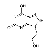 3-(2-Hydroxyethyl)-3H-1,2,3-triazolo[4,5-d]pyrimidine-5,7(4H,6H)-dione Structure