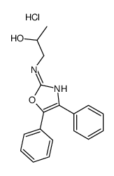 1-[(4,5-diphenyl-1,3-oxazol-2-yl)amino]propan-2-ol,hydrochloride结构式