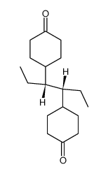 racem.-3.4-bis-(4-oxo-cyclohexyl)-hexane Structure