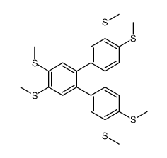 2,3,6,7,10,11-hexakis(methylsulfanyl)triphenylene结构式