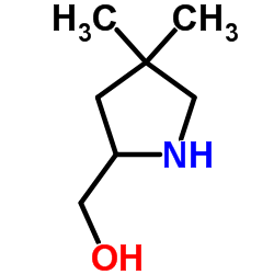 (2S)-4,4-dimethyl-2-PyrrolidineMethanol结构式