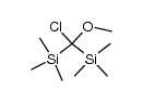 bis(trimethylsilyl)chloro(methoxy)methane Structure