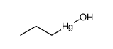 propylmercury (1+), hydroxide Structure