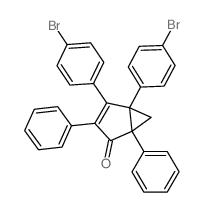 Bicyclo[3.1.0]hex-3-en-2-one,4,5-bis(4-bromophenyl)-1,3-diphenyl- structure